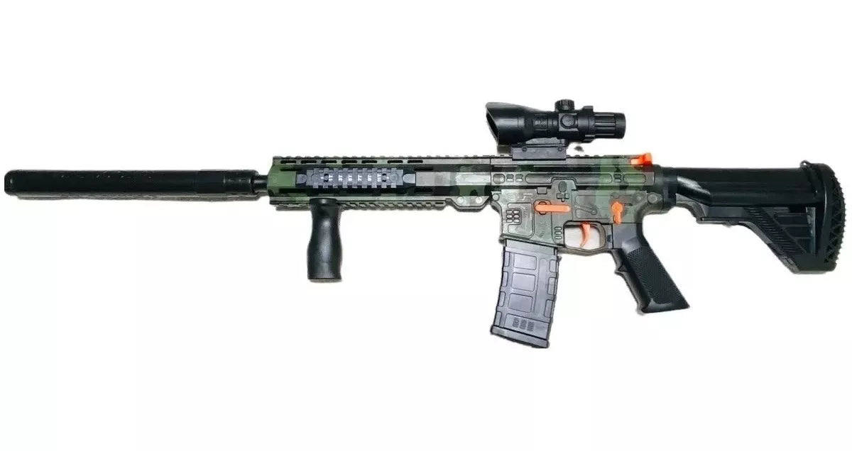 .Pistola Hidrogel Rifle M416 Camuflajeada